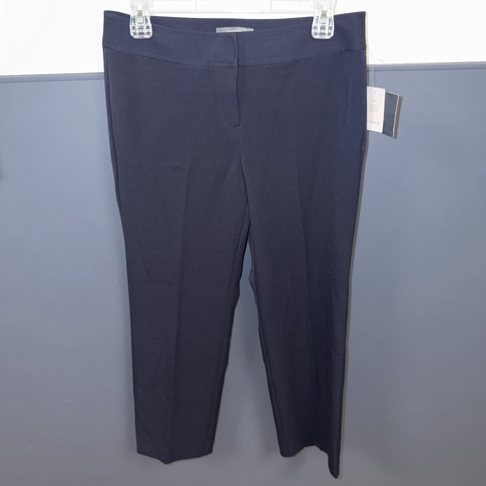 Liz Claiborne Audra Pants‎ Womens 8P Curvy Fit Dress Trousers Stretch Black NWT